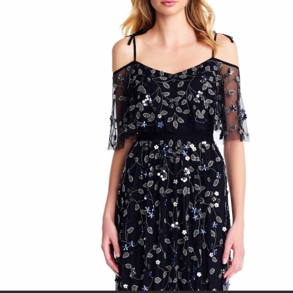 Adrianna Papell boho inspired long gown - Picture 4 of 10